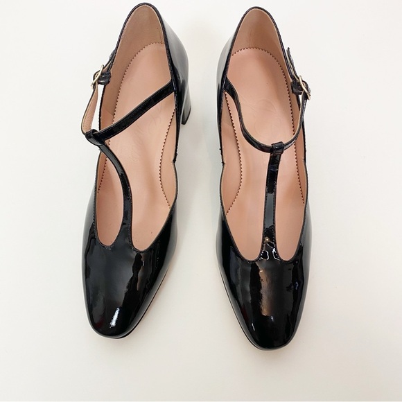J. Crew Millie T-Strap Patent Leather Pumps - Picture 2 of 6